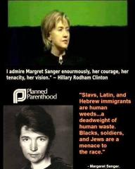 Hillary Clinton Admires Racist Margaret Sanger