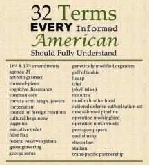 32 Terms every informed citizen should know