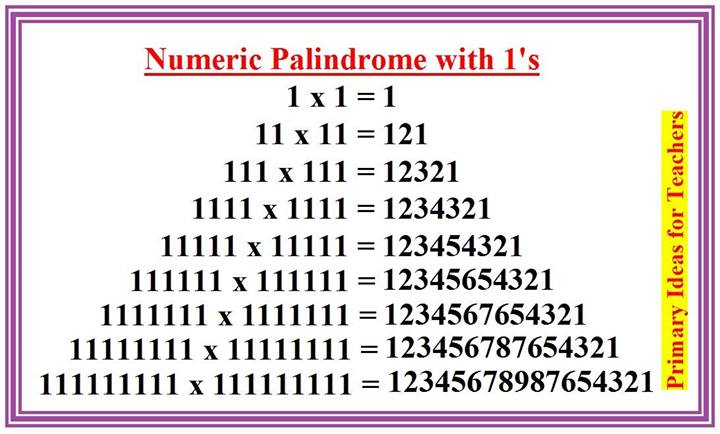 Numeric Palindrome with 1s