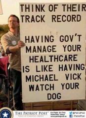 The Government Managing Your Healthcare is Like Michael Vick Watching Your Dog