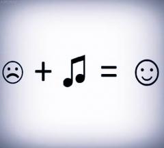 Sad plus music equals happy