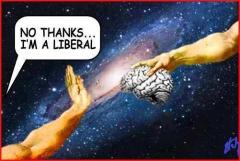 When God was handing out brains - No thanks I am a liberal