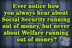 why can social security run out of money but welfare can not