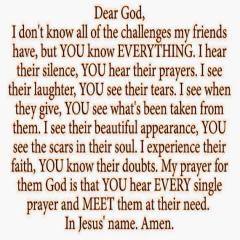 A prayer for my friends