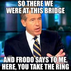 NBC News Anchor Brian Williams Remembers When Frodo Handed Him The Ring