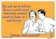 those three little words obamas been arrested
