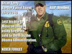 RIP Brian Terry Border Patrol Agent Killed By Mexicans Using Obama Guns