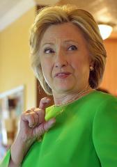 hillary with hand gesture