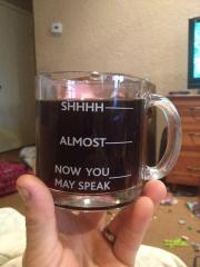 The perfect morning coffee cup