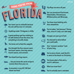 Signs you are from Florida