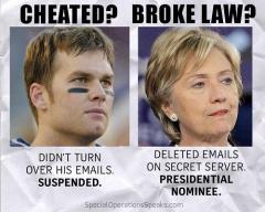 Brady Emails VS Hillary Clinton Emails