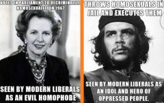 Margaret Thatcher vs Che Guevara Liberal Hypocricy