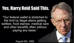 Harry Reid quote the cost of illegal aliens