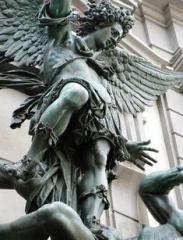 Michael archangel vanquishing the devil