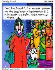 Maxine Wishes for a star over DC for Christmas We need wise men up there