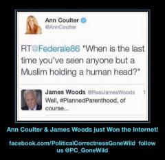 Ann Coulter and James Wood Just Won the Internet