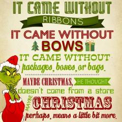 The grinch figures out Christmas
