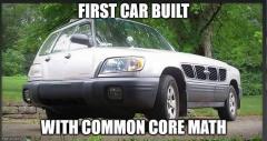 First car built with common core math