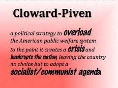 Cloward Piven Strategy Socialist Communist Agenda