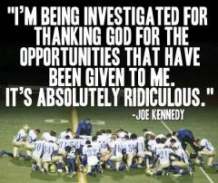 Kennedy investigated for thanking God