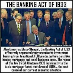 The Banking Act Bill Clinton
