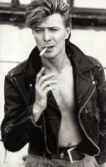 David Robert Jones aka David Bowie RIP smoking a cigarette