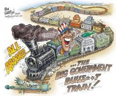 Big Government Bull Sh-t Train