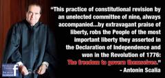 Antonin Scalia Practice of Constitutional Revision Robs the People of Liberty Quote