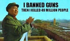 Mao Banned Guns then killed 49 million people