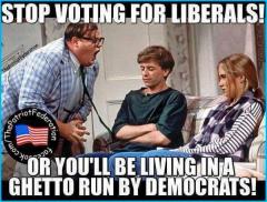 Stop Voting for Liberals or you will be living in a ghetto run by democrats