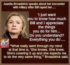 Juanita Broaddrick Quote about Hillary Clinton after Bill Clinton Raped Her
