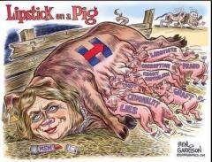 Hillary Clinton Lipstick on a pig