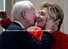 Hillary Clinton Kissing Former KKK Leader Senator Robert Byrd