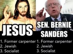 Bernie Sanders Easter Sunday Propaganda