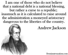 Andrew Jackson on the national debt