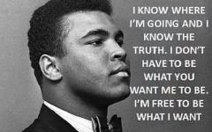 Muhammad Ali I am free quote