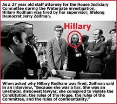 Why Was Hillary Clinton Fired From Watergate Commission
