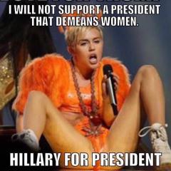 The quality of support behind Hillary is disgusting and hypocritical