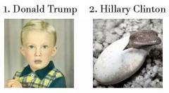 Baby Pictures Donald Trump and Hillary Clinton