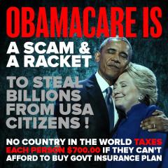 Obamacare is a scam to steal billions from USA citizens
