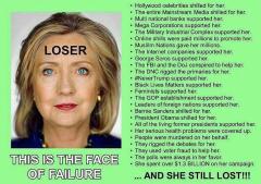 Hillary Clinton the face of failure