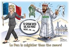 Le Pen is mightier than the sword