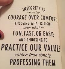 Integrity is