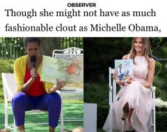 Michelle vs Melania on Easter Sunday Book Reads