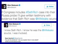 Kim Dotcom says he will give evidence Seth Rich was the Wikileaks source