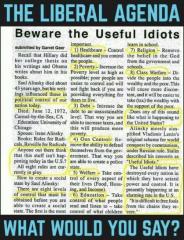 Beware the Useful Idiots working to Create a Social State- Rules by Saul Alinsky