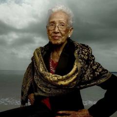 Happy 100th Birthday Ms Katherine Johnson NASA human computer calculated trajectories for Apollo by hand