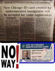 INSANITY New Chicago ID card created for illegal aliens will be accepted for voter registration