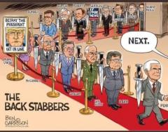 The line of conservative backstabbers waiting to betray the President