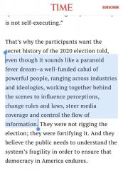Time 2020 election was orchestrated by a well funded cabal of powerful people